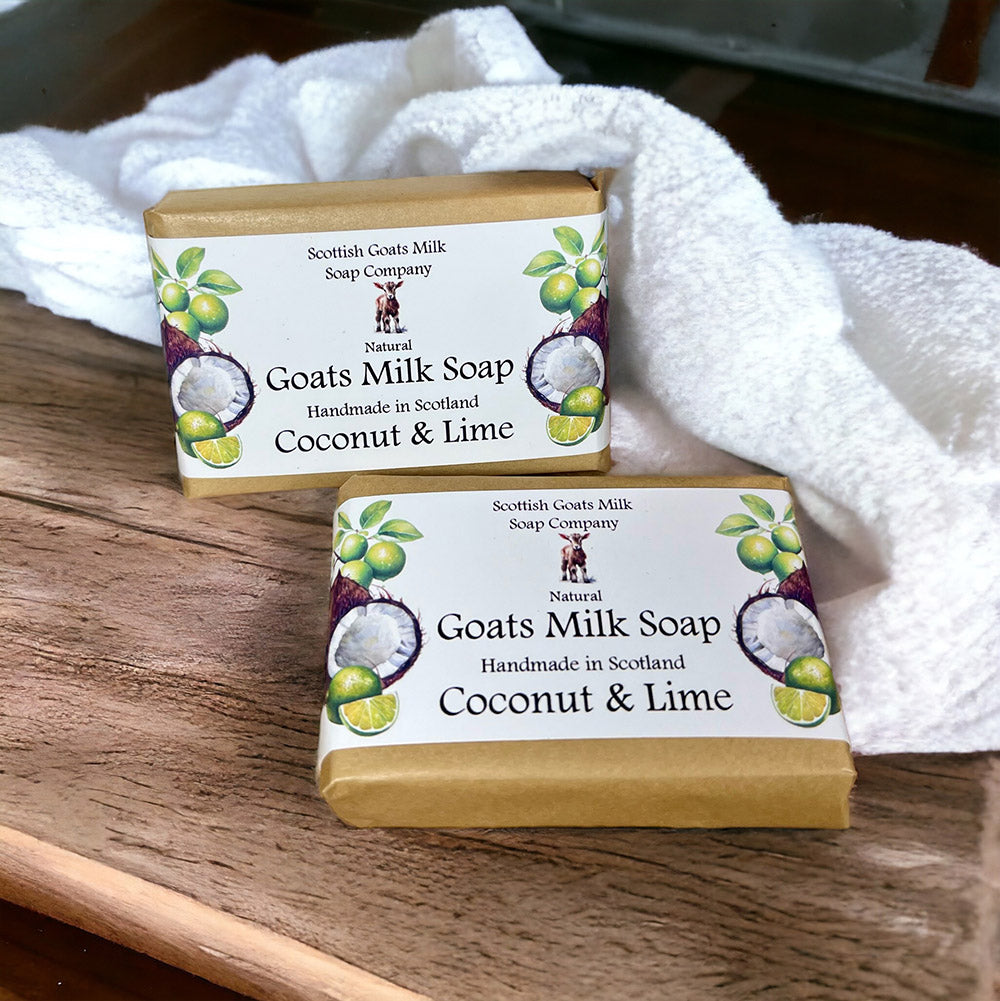 Coconut and Lime Soap Bar | Handmade Goats Milk Soap