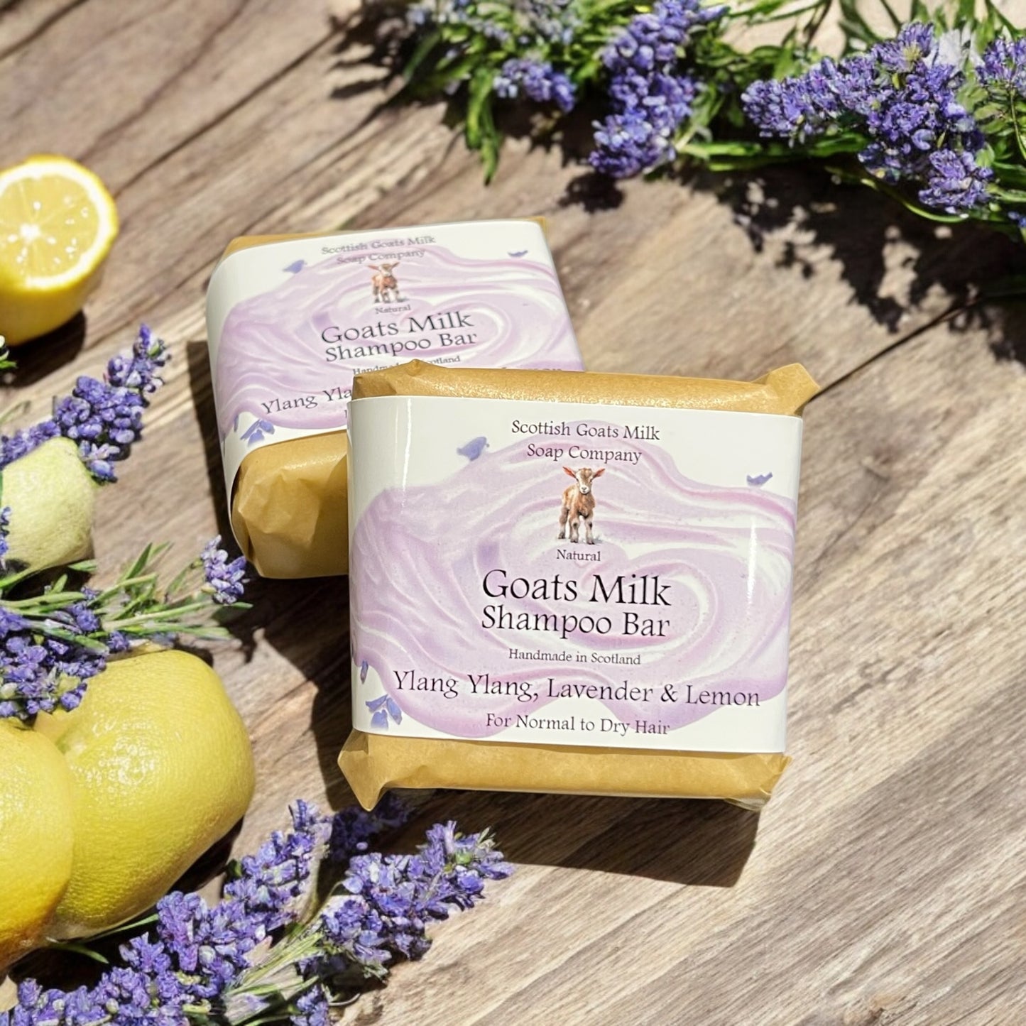 Ylang Ylang, Lavender & Lemon Shampoo Bar | Handmade Goats Milk Shampoo | Second Bar of Your Choice