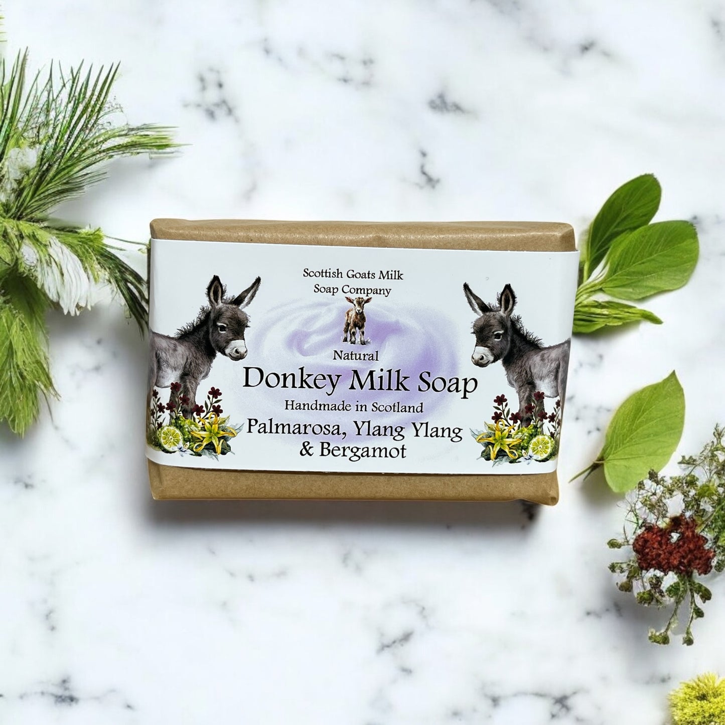 Palmarosa, Ylang Ylang & Bergamot Soap Bar | Handmade Donkey Milk Soap