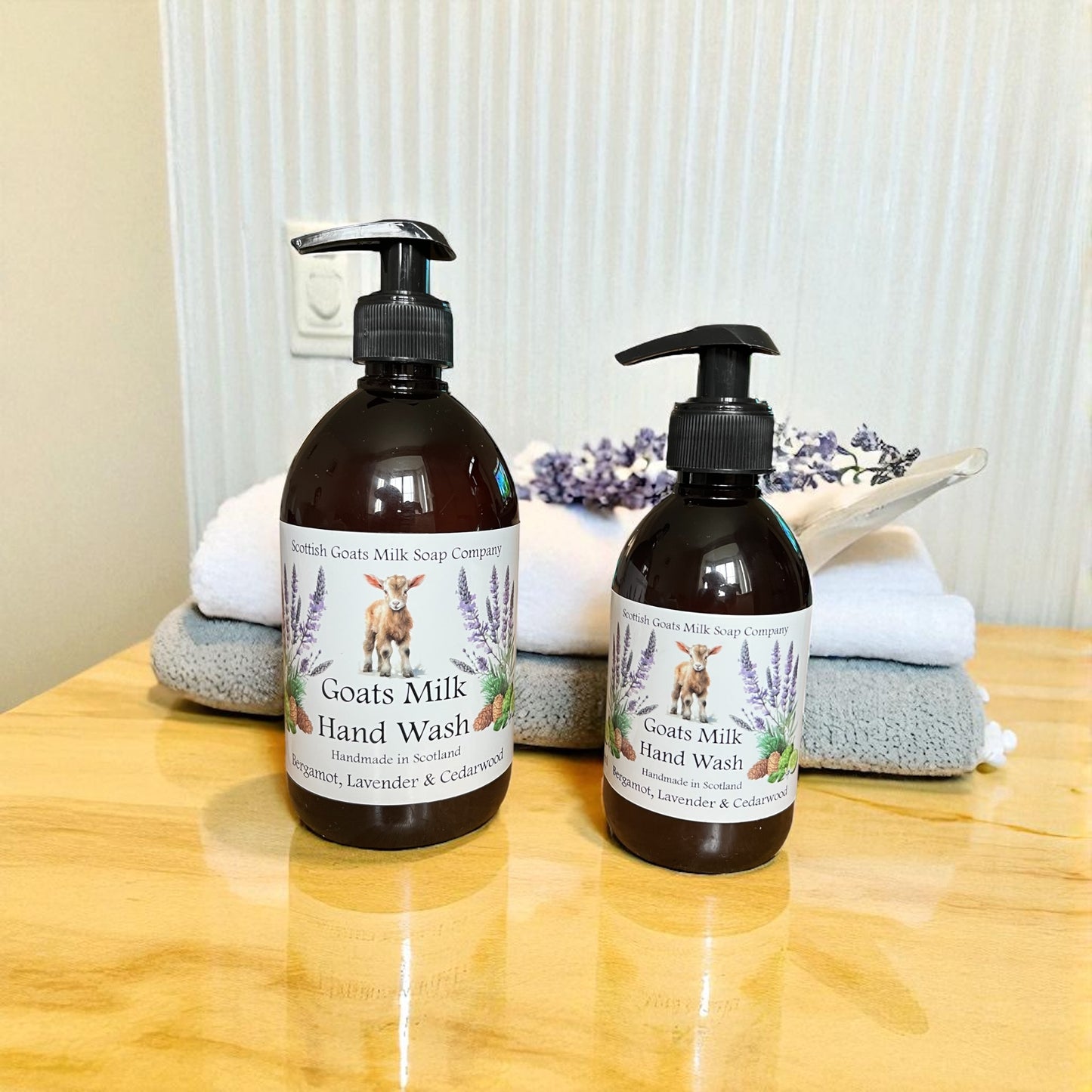 Handmade Goats Milk Hand Wash | Bergamot, Lavender & Cedarwood