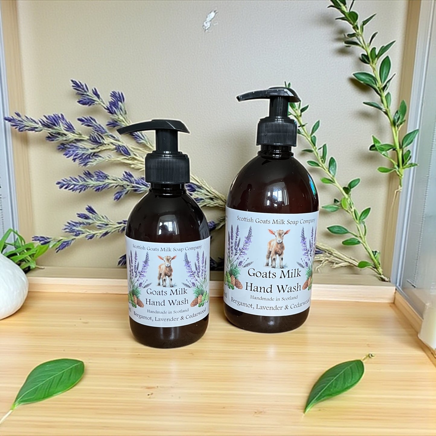 Handmade Goats Milk Hand Wash | Bergamot, Lavender & Cedarwood