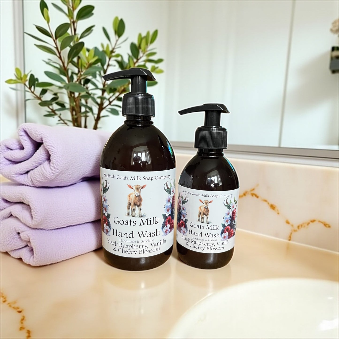 Handmade Goats Milk Hand Wash | Black Raspberry, Vanilla & Cherry Blossom