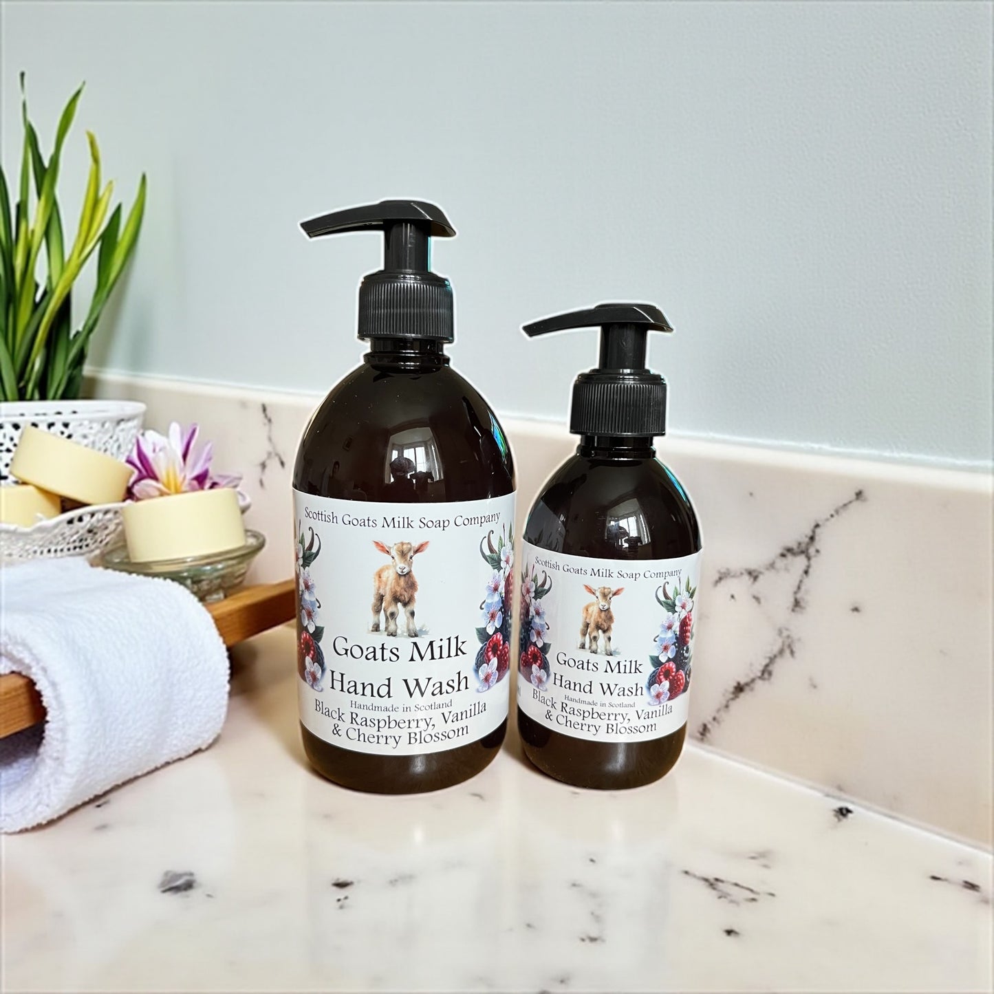 Handmade Goats Milk Hand Wash | Black Raspberry, Vanilla & Cherry Blossom