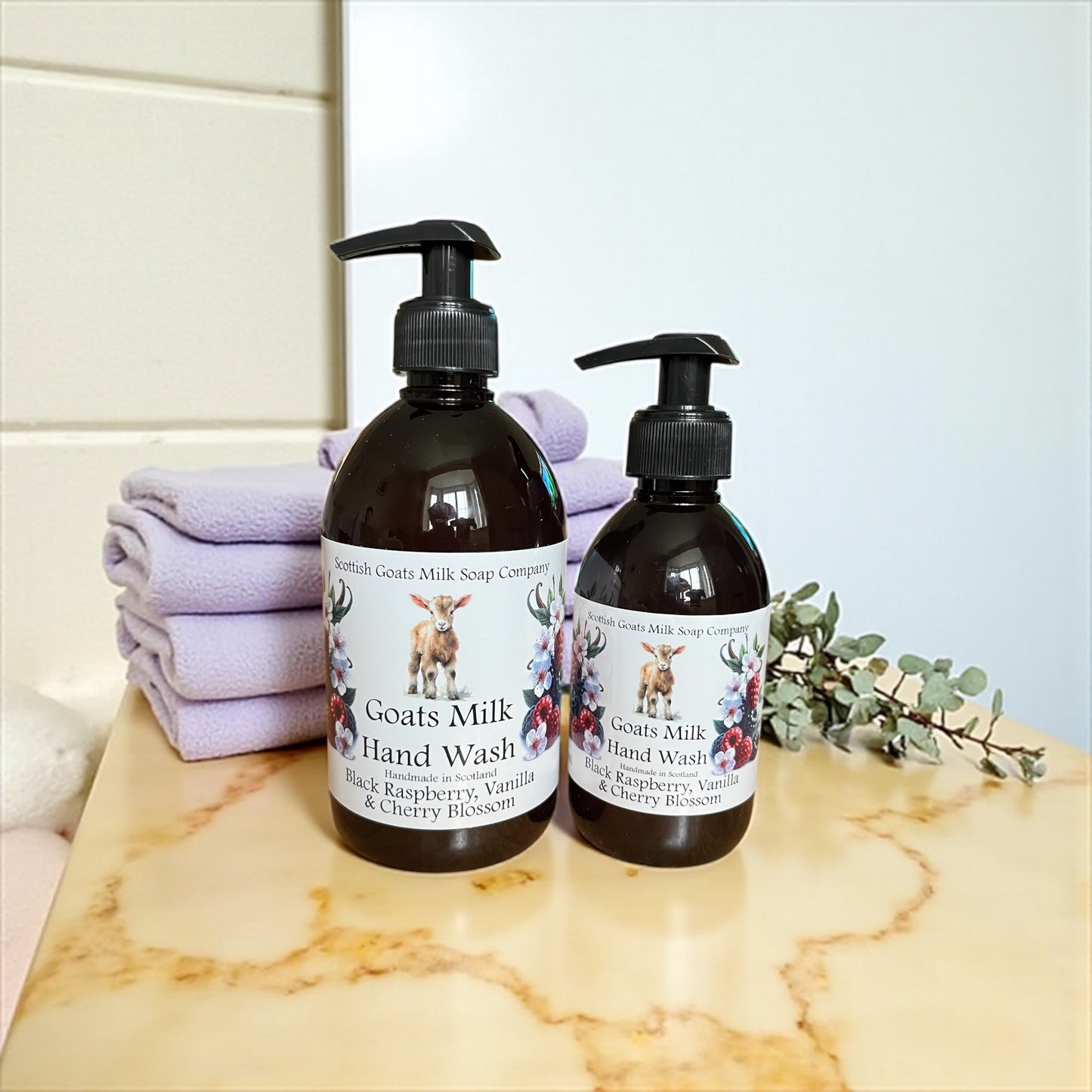 Handmade Goats Milk Hand Wash | Black Raspberry, Vanilla & Cherry Blossom