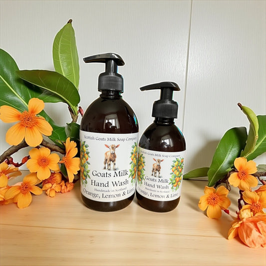 Handmade Goats Milk Hand Wash | Orange, Lemon & Lime