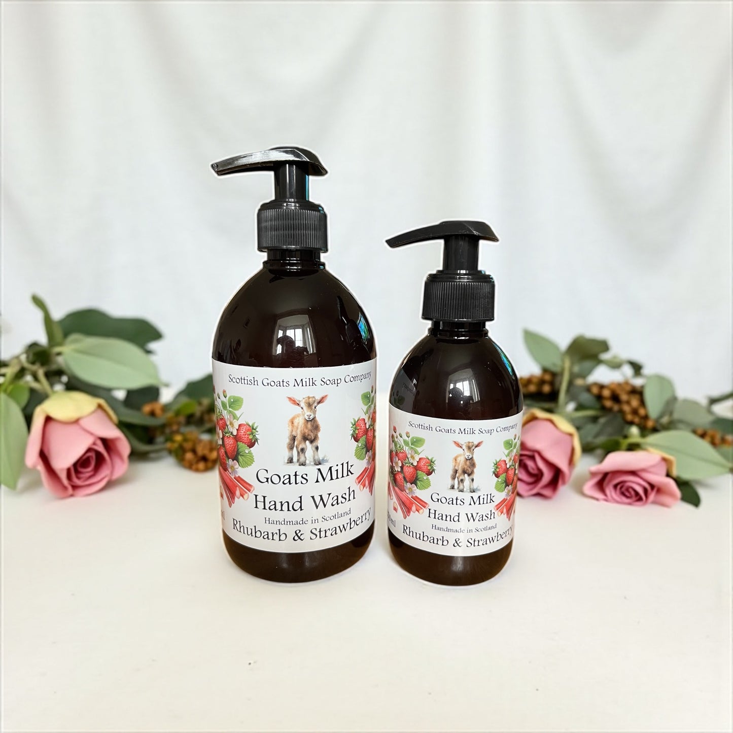 Handmade Goats Milk Hand Wash | Rhubarb & Strawberry