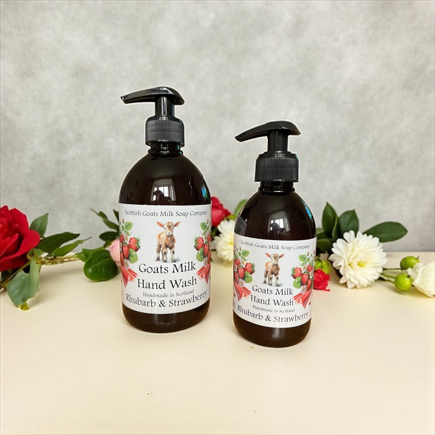 Handmade Goats Milk Hand Wash | Rhubarb & Strawberry