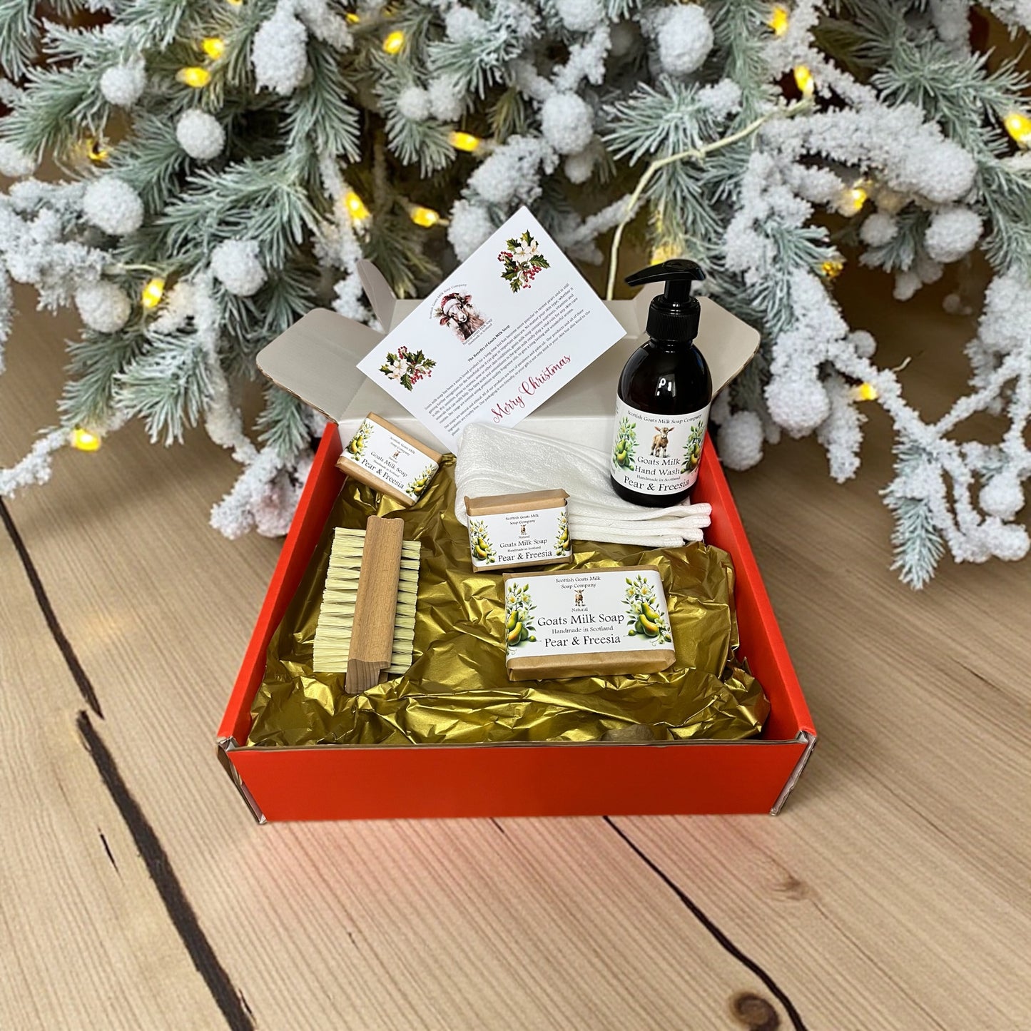 Deluxe Christmas Goats Milk Soap & Hand Wash Gift Set | 6 Scent Boxes to Choose From | Gift Boxed