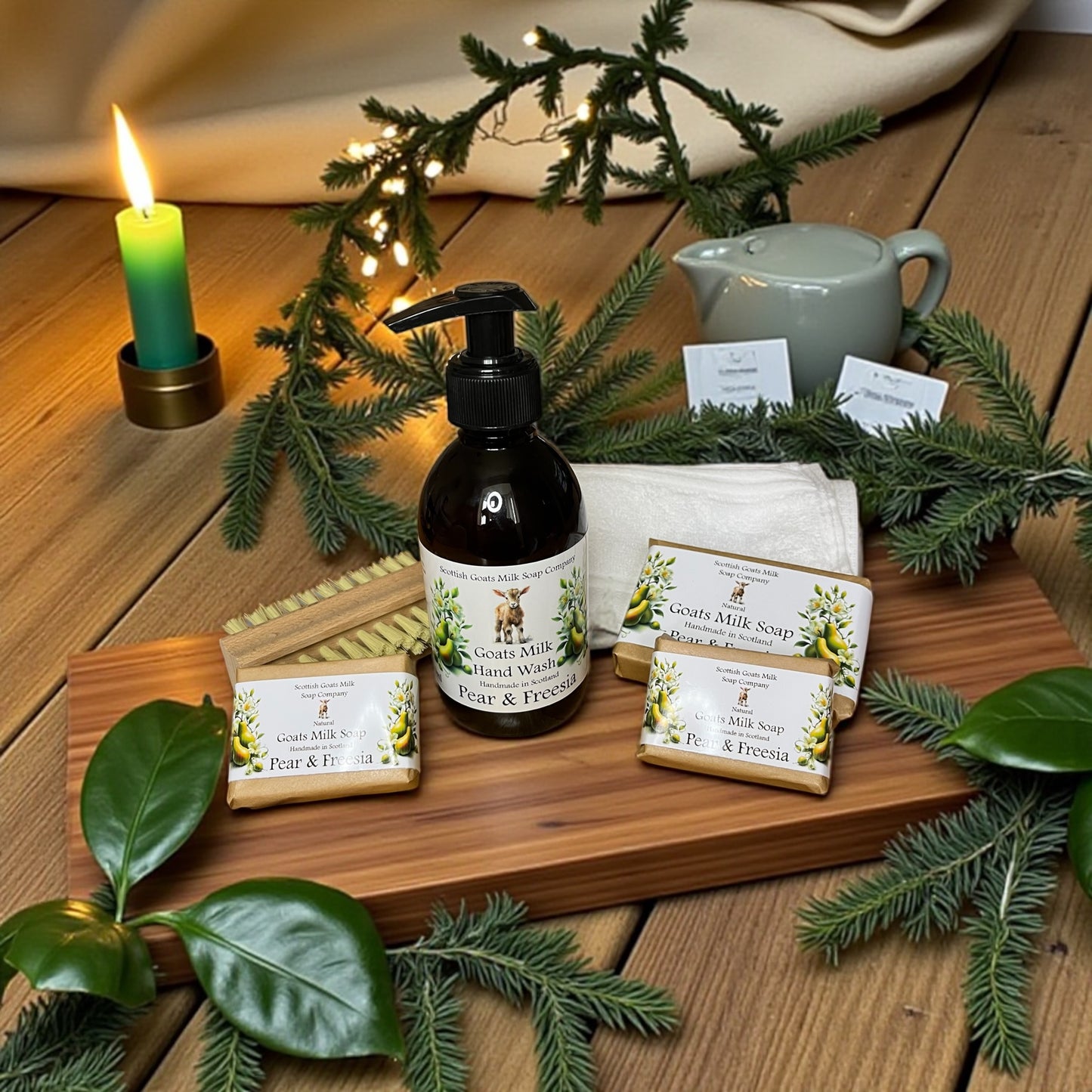 Deluxe Christmas Goats Milk Soap & Hand Wash Gift Set | 6 Scent Boxes to Choose From | Gift Boxed