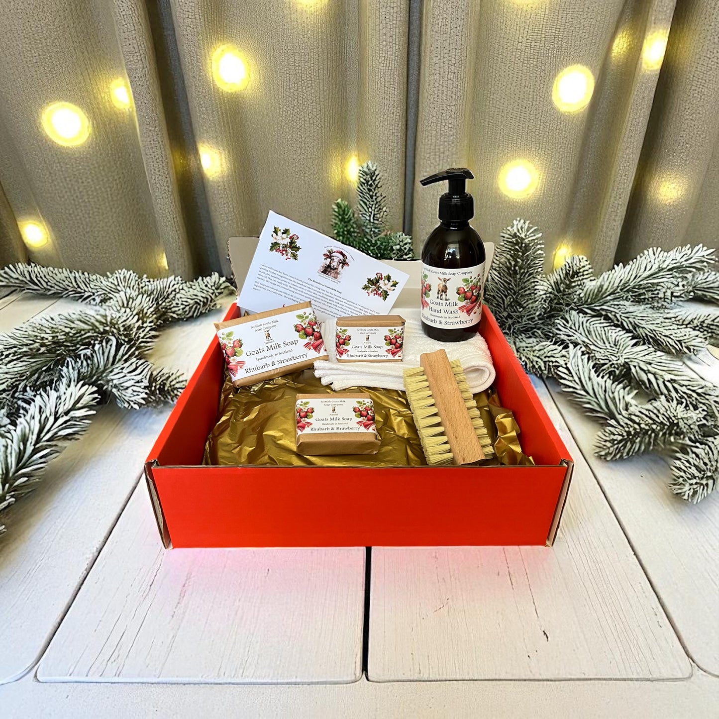 Deluxe Christmas Goats Milk Soap & Hand Wash Gift Set | 6 Scent Boxes to Choose From | Gift Boxed
