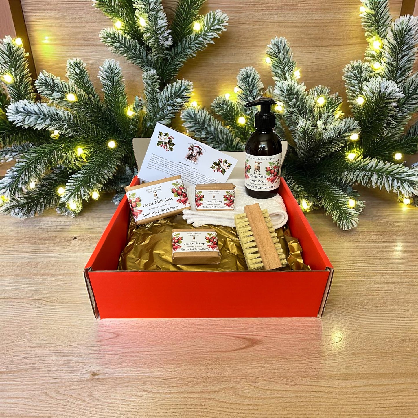 Deluxe Christmas Goats Milk Soap & Hand Wash Gift Set | 6 Scent Boxes to Choose From | Gift Boxed