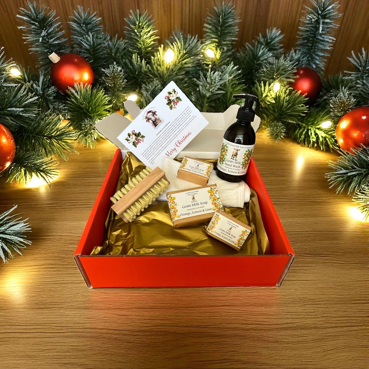Deluxe Christmas Goats Milk Soap & Hand Wash Gift Set | 6 Scent Boxes to Choose From | Gift Boxed