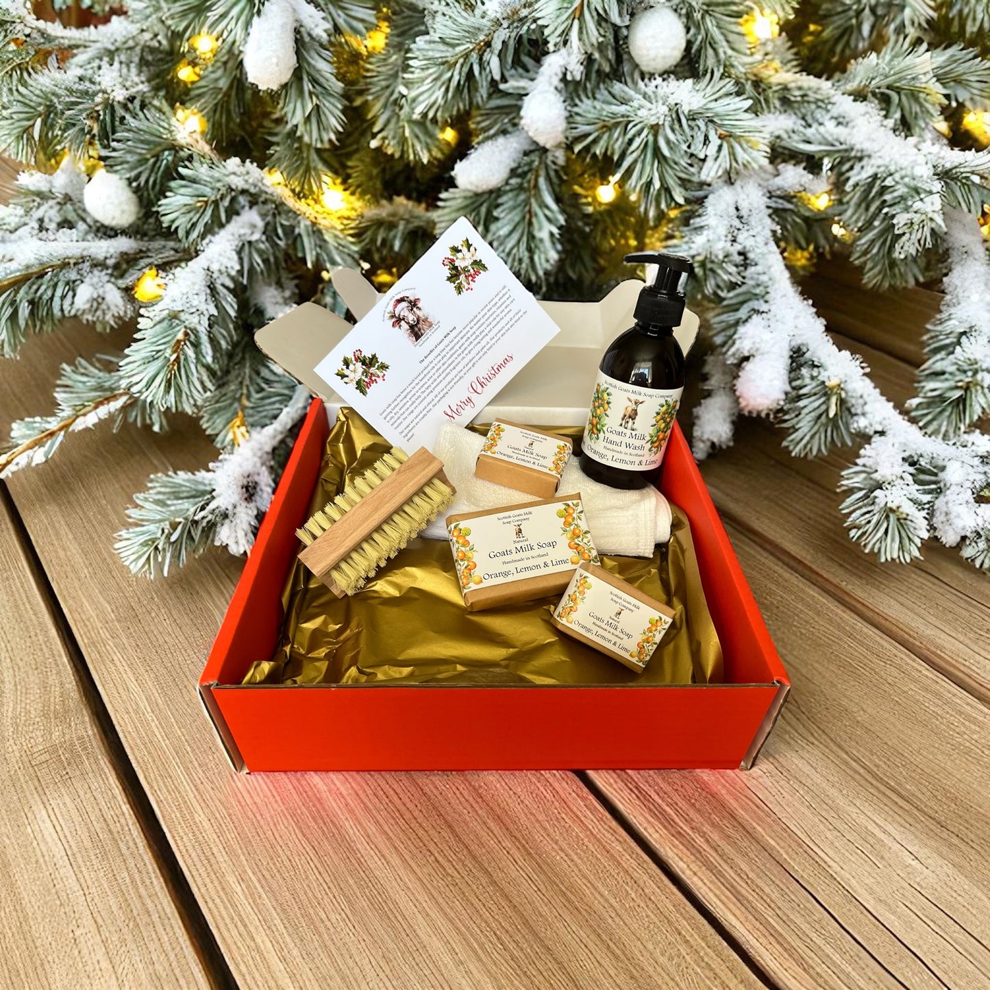 Deluxe Christmas Goats Milk Soap & Hand Wash Gift Set | 6 Scent Boxes to Choose From | Gift Boxed