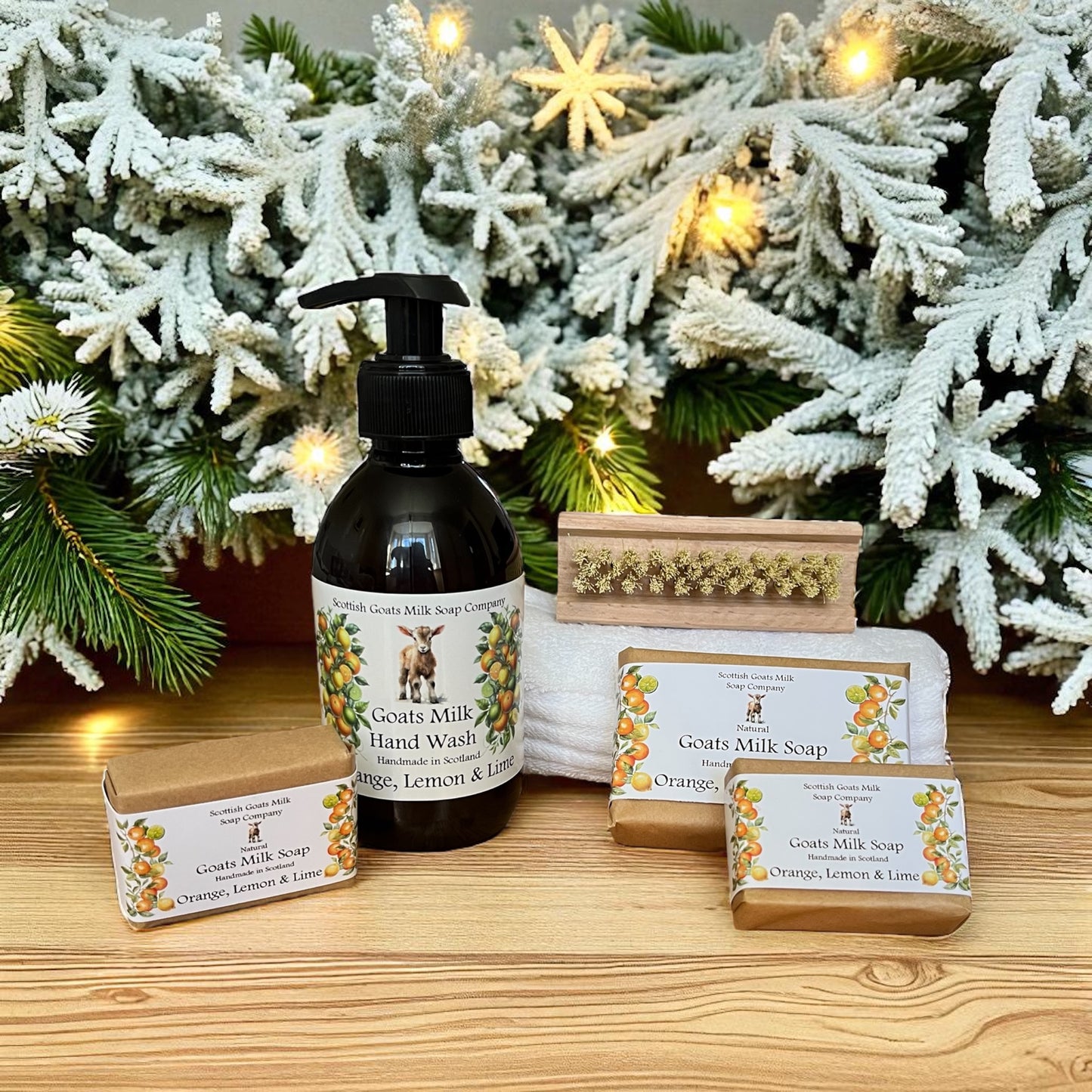 Deluxe Christmas Goats Milk Soap & Hand Wash Gift Set | 6 Scent Boxes to Choose From | Gift Boxed