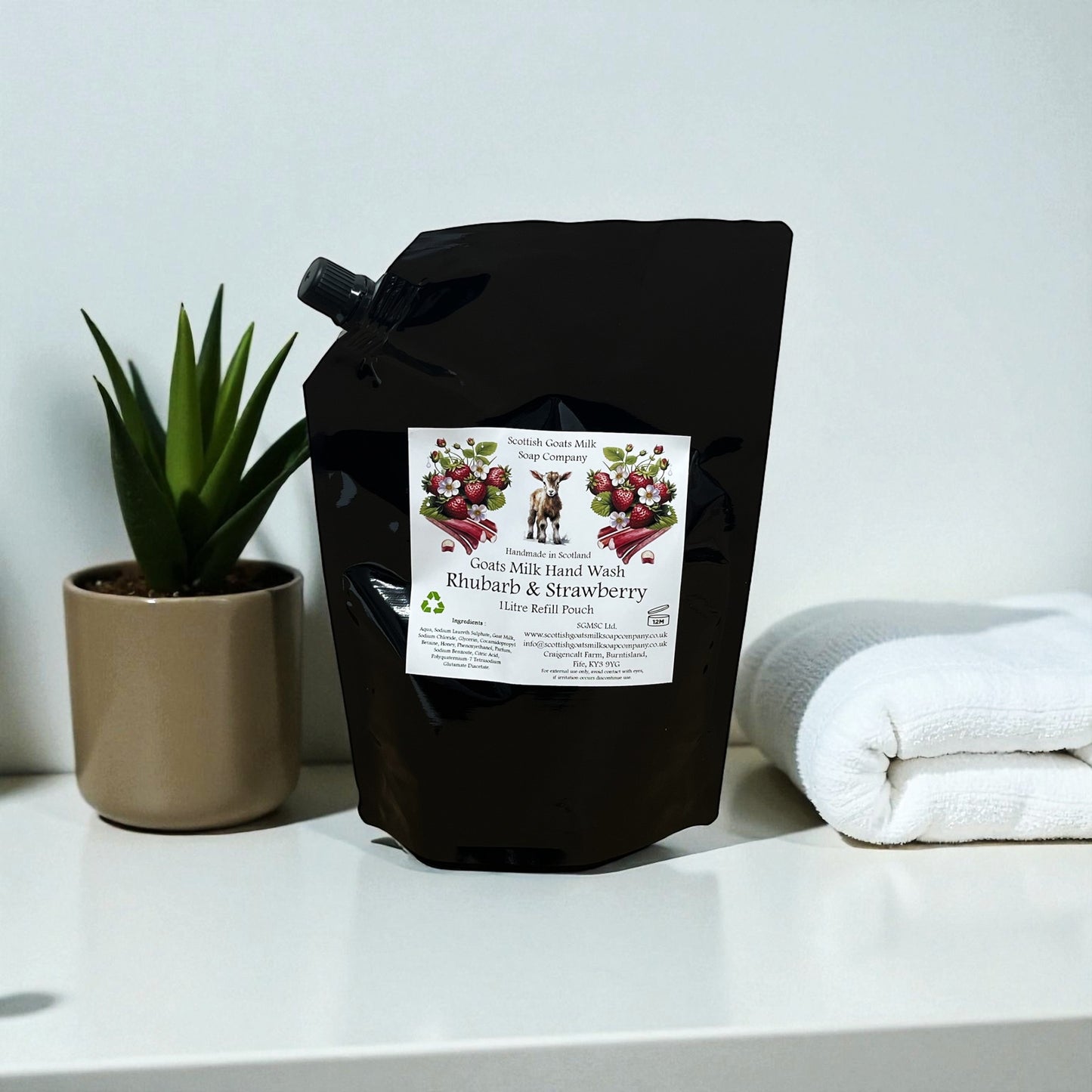 Goats Milk Hand Wash Refill Pouches - 1Ltr | 7 Scents to Choose From (Recyclable)