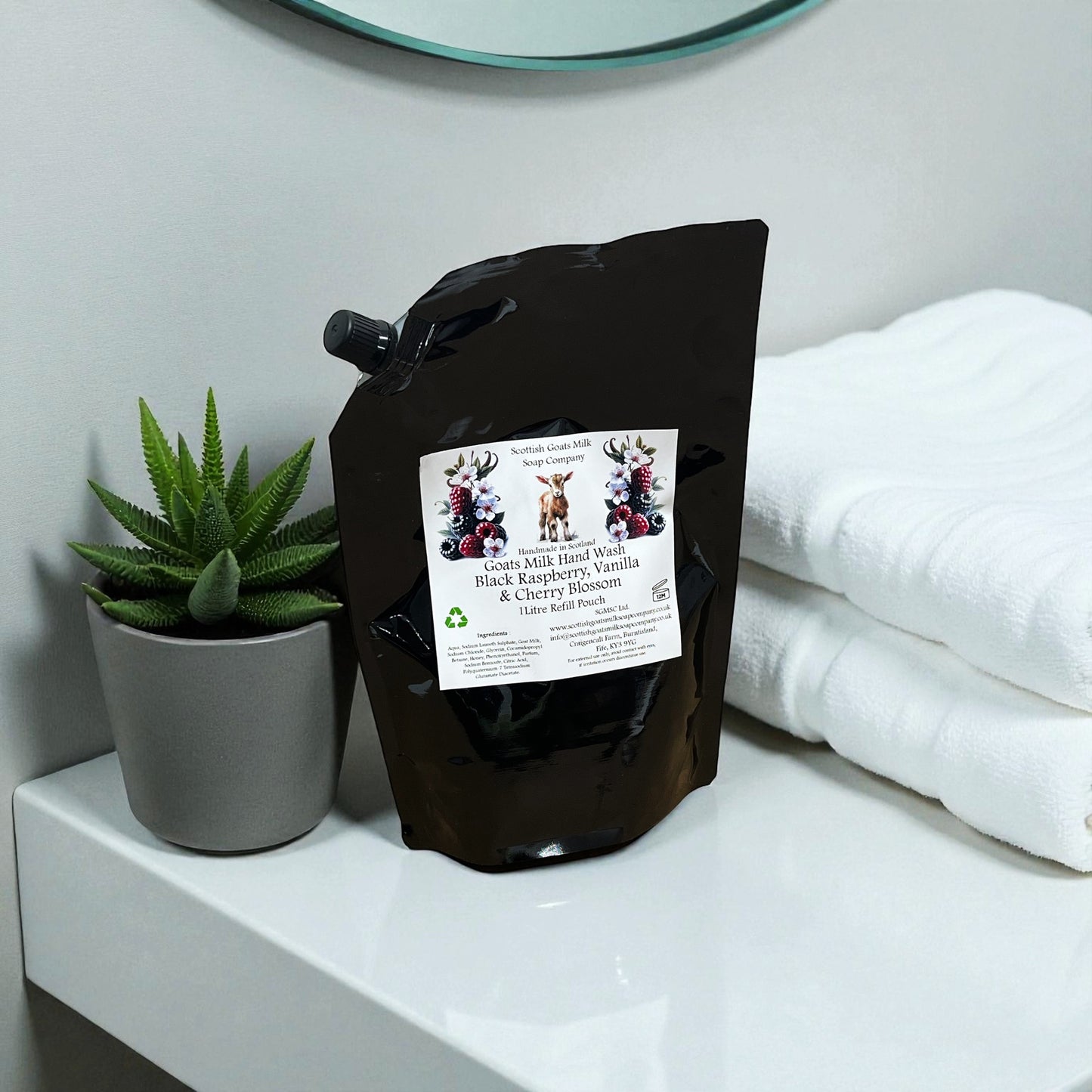 Goats Milk Hand Wash Refill Pouches - 1Ltr | 7 Scents to Choose From (Recyclable)