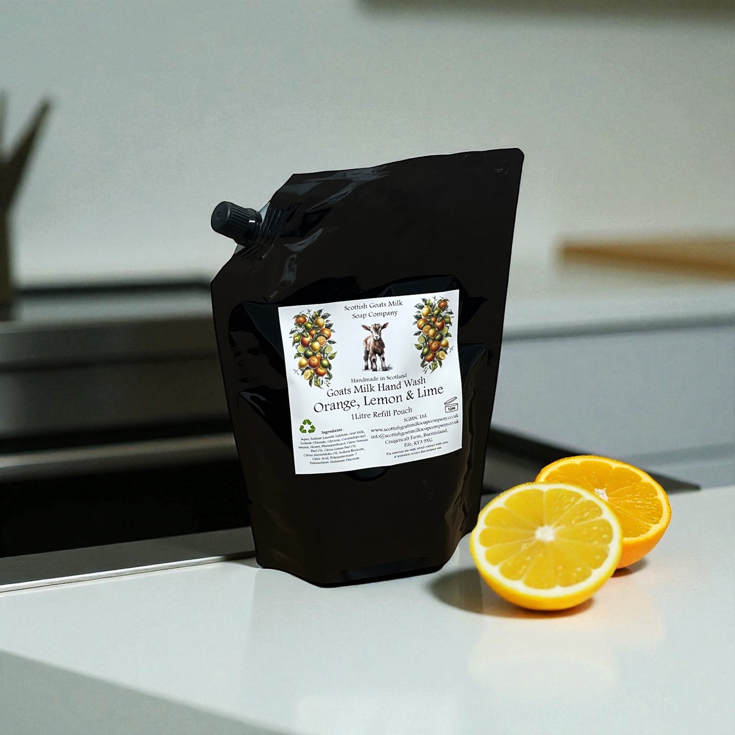 Goats Milk Hand Wash Refill Pouches - 1Ltr | 7 Scents to Choose From (Recyclable)