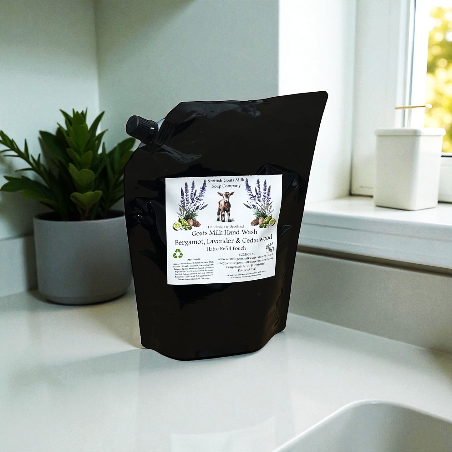 Goats Milk Hand Wash Refill Pouches - 1Ltr | 7 Scents to Choose From (Recyclable)