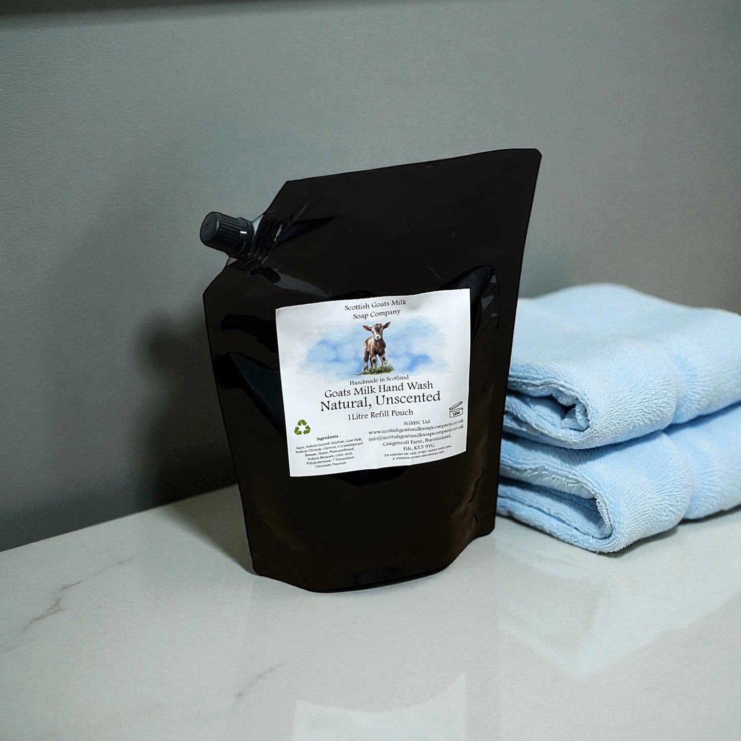 Goats Milk Hand Wash Refill Pouches - 1Ltr | 7 Scents to Choose From (Recyclable)