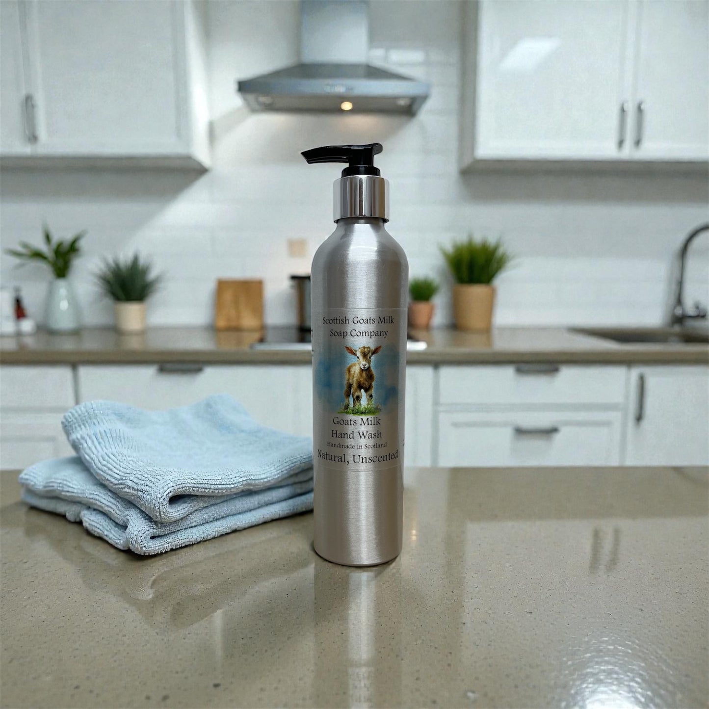 Goats Milk Hand Wash Refillable Aluminium Bottles - 300ml | The Billy Goat of the Range | 4 Scents to Choose From