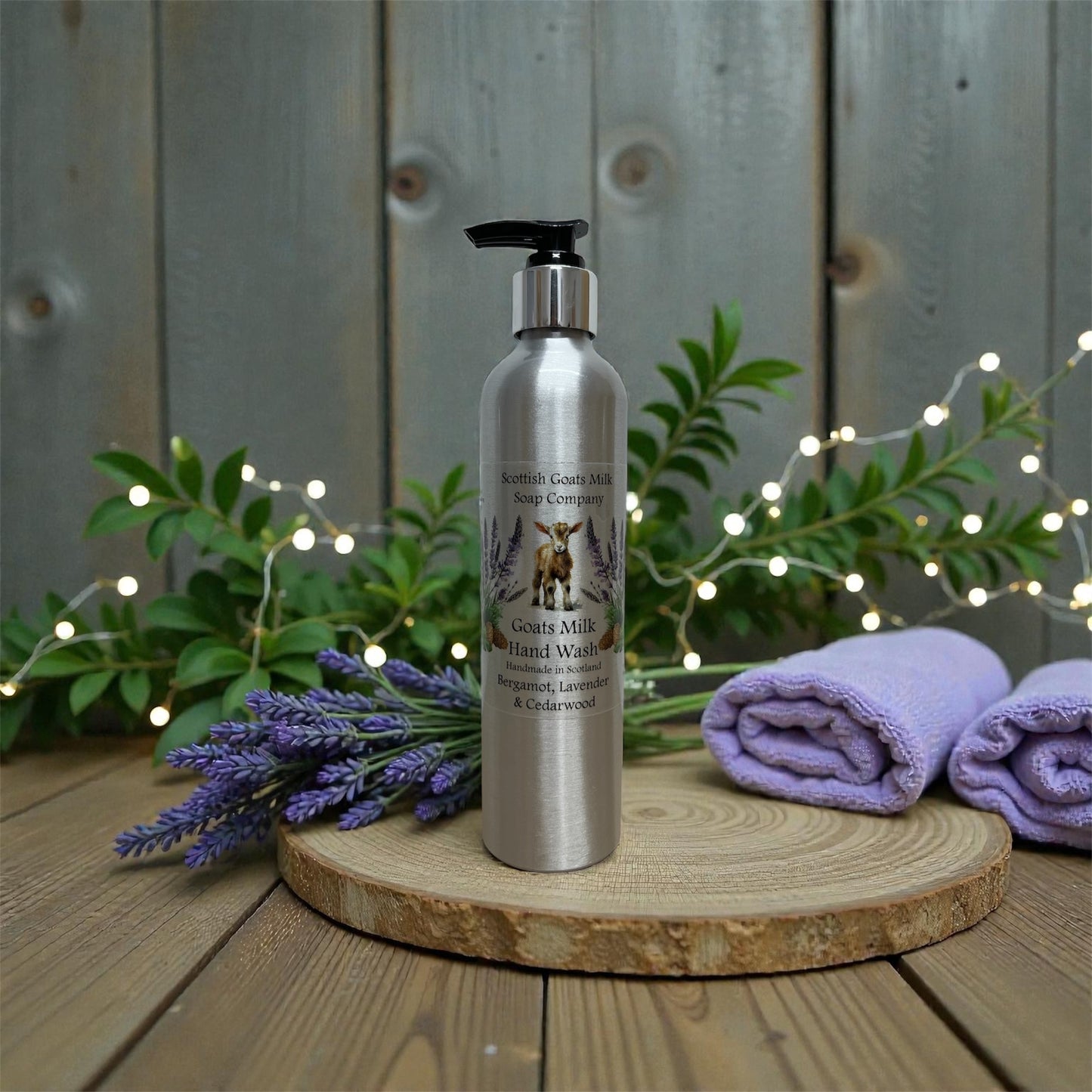 Goats Milk Hand Wash Refillable Aluminium Bottles - 300ml | The Billy Goat of the Range | 4 Scents to Choose From