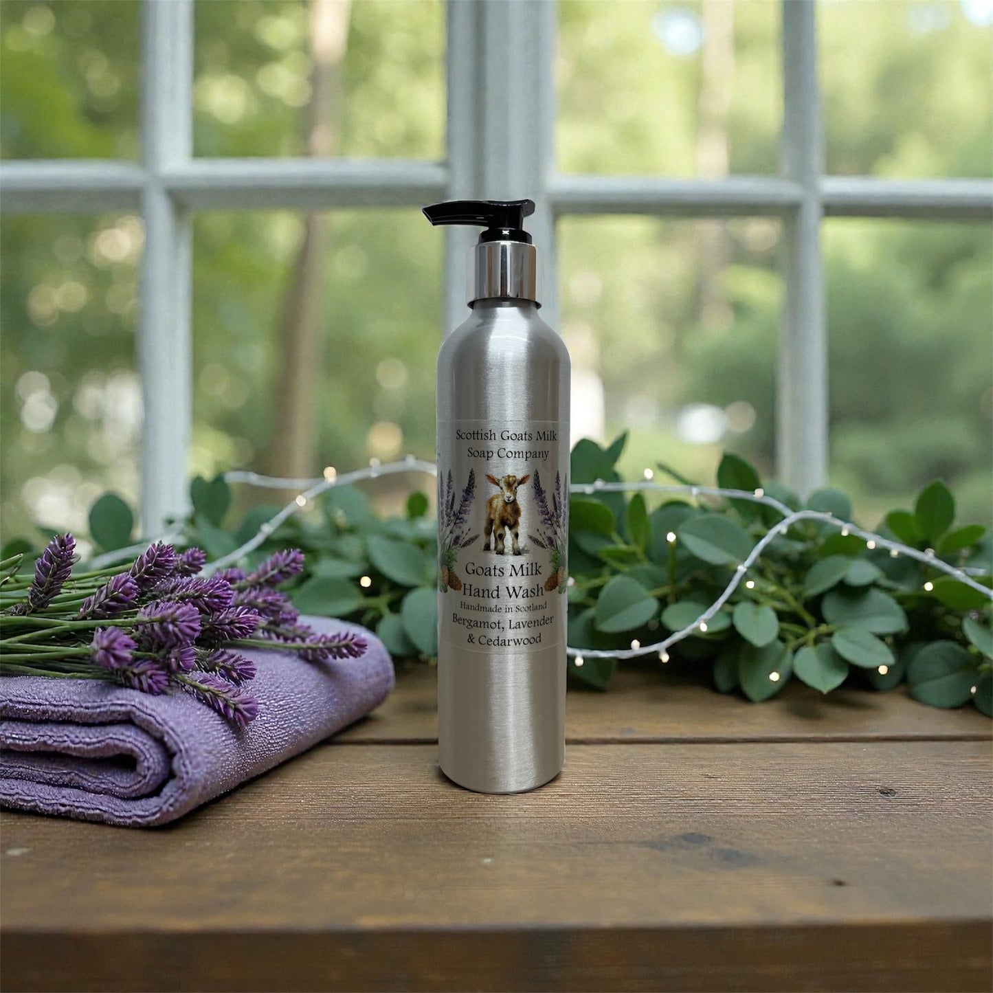 Goats Milk Hand Wash Refillable Aluminium Bottles - 300ml | The Billy Goat of the Range | 4 Scents to Choose From