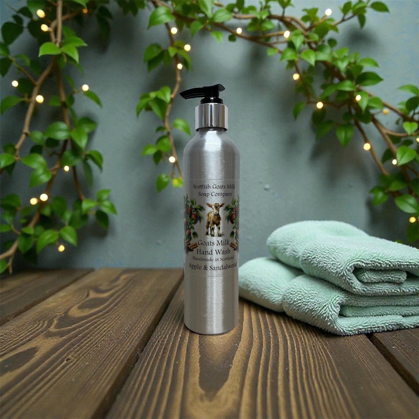 Goats Milk Hand Wash Refillable Aluminium Bottles - 300ml | The Billy Goat of the Range | 4 Scents to Choose From