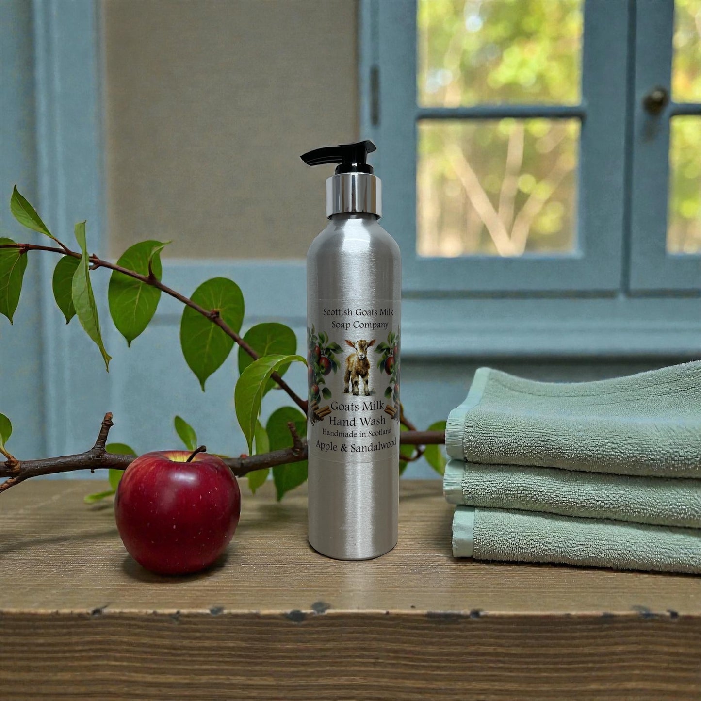 Goats Milk Hand Wash Refillable Aluminium Bottles - 300ml | The Billy Goat of the Range | 4 Scents to Choose From