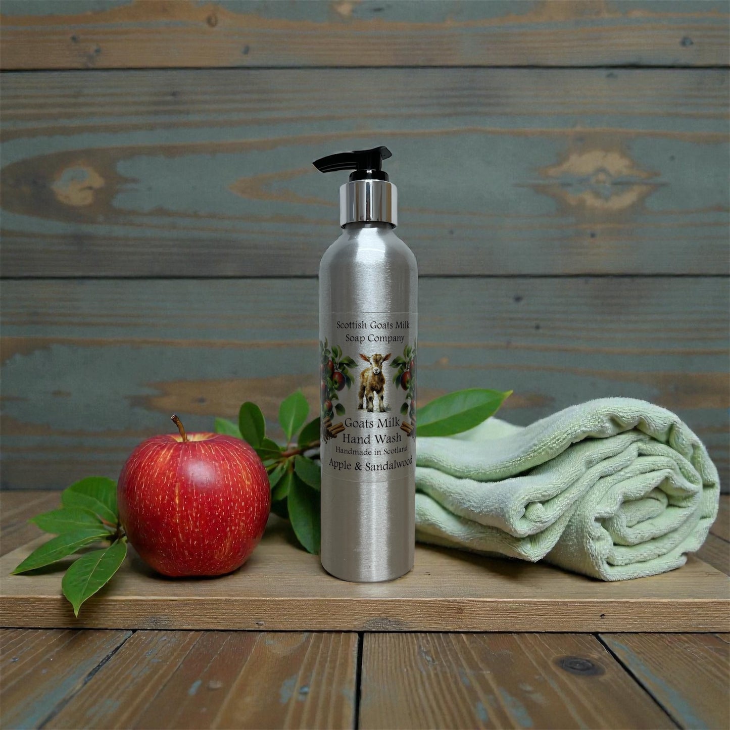 Goats Milk Hand Wash Refillable Aluminium Bottles - 300ml | The Billy Goat of the Range | 4 Scents to Choose From