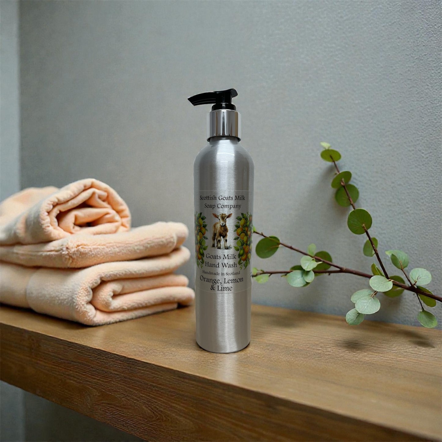 Goats Milk Hand Wash Refillable Aluminium Bottles - 300ml | The Billy Goat of the Range | 4 Scents to Choose From