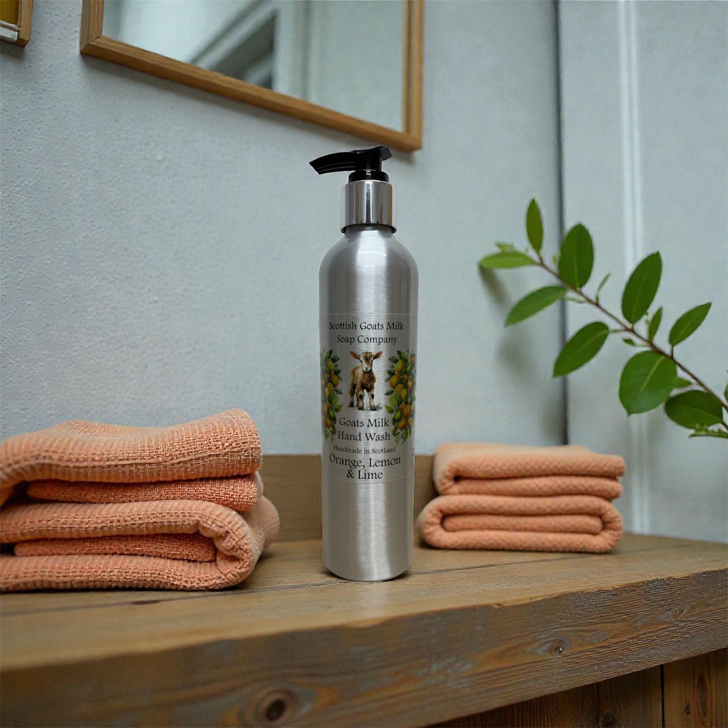 Goats Milk Hand Wash Refillable Aluminium Bottles - 300ml | The Billy Goat of the Range | 4 Scents to Choose From