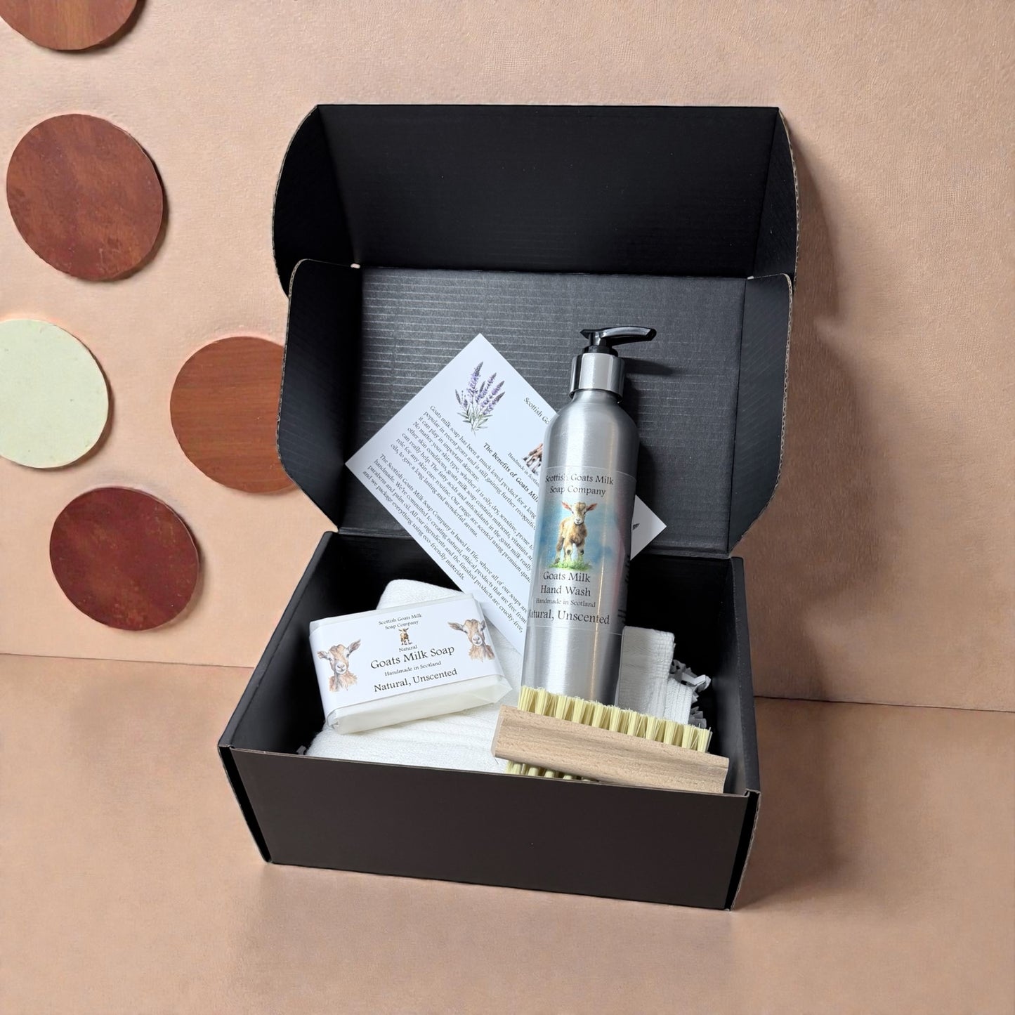 Luxury Goats Milk Hand Wash (300ml Aluminium Bottle) and Soap Bar Gift Set |4 Scent Boxes to Choose From | Gift Boxed