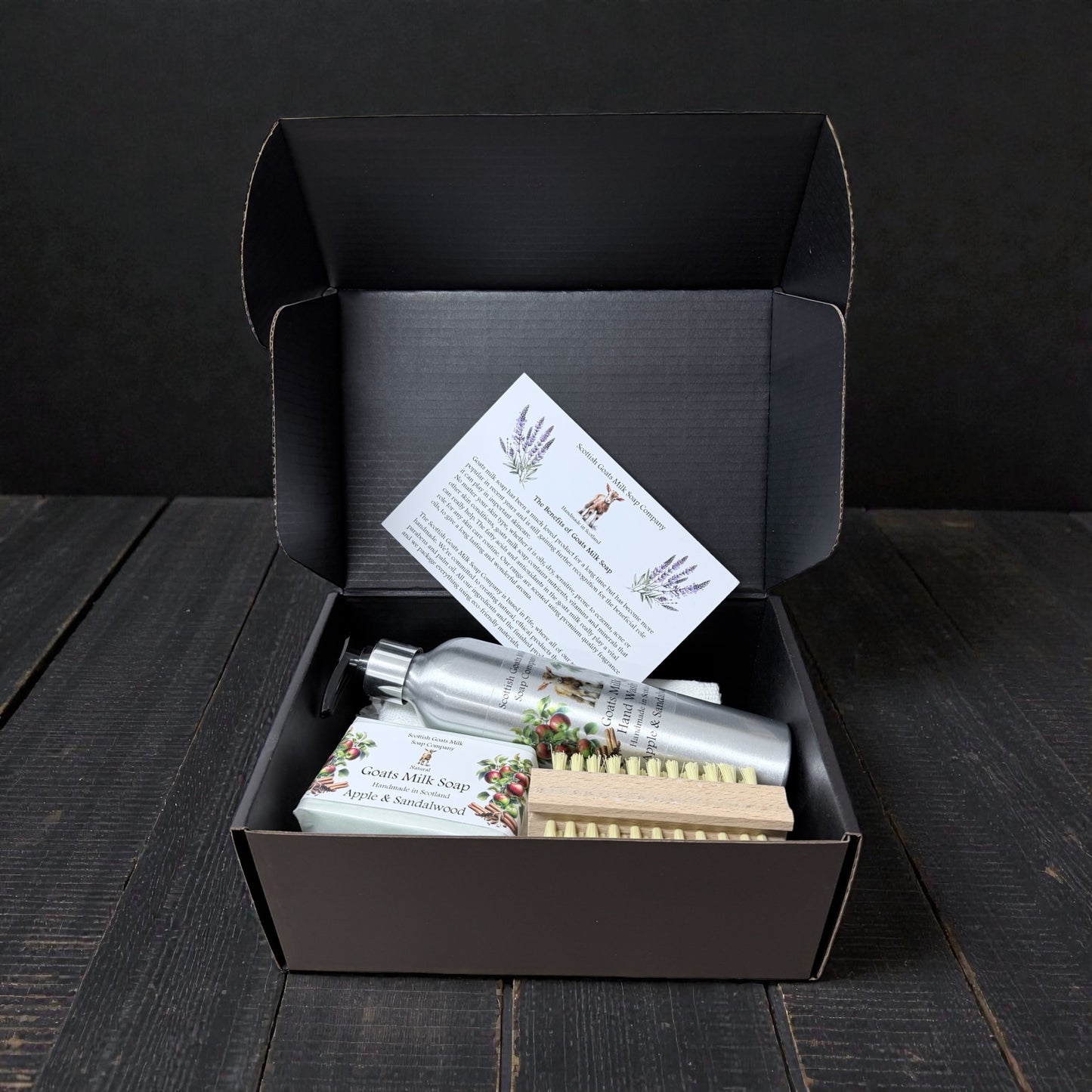 Luxury Goats Milk Hand Wash (300ml Aluminium Bottle) and Soap Bar Gift Set |4 Scent Boxes to Choose From | Gift Boxed