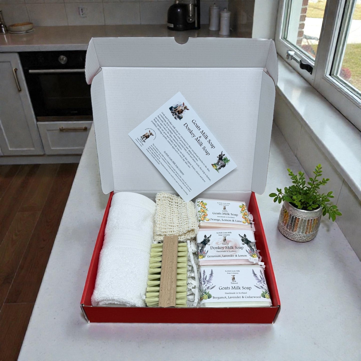 Goats Milk & Donkey Milk Soap and Self Care Gift Box | 3 Boxes to Choose From | Gift Boxed