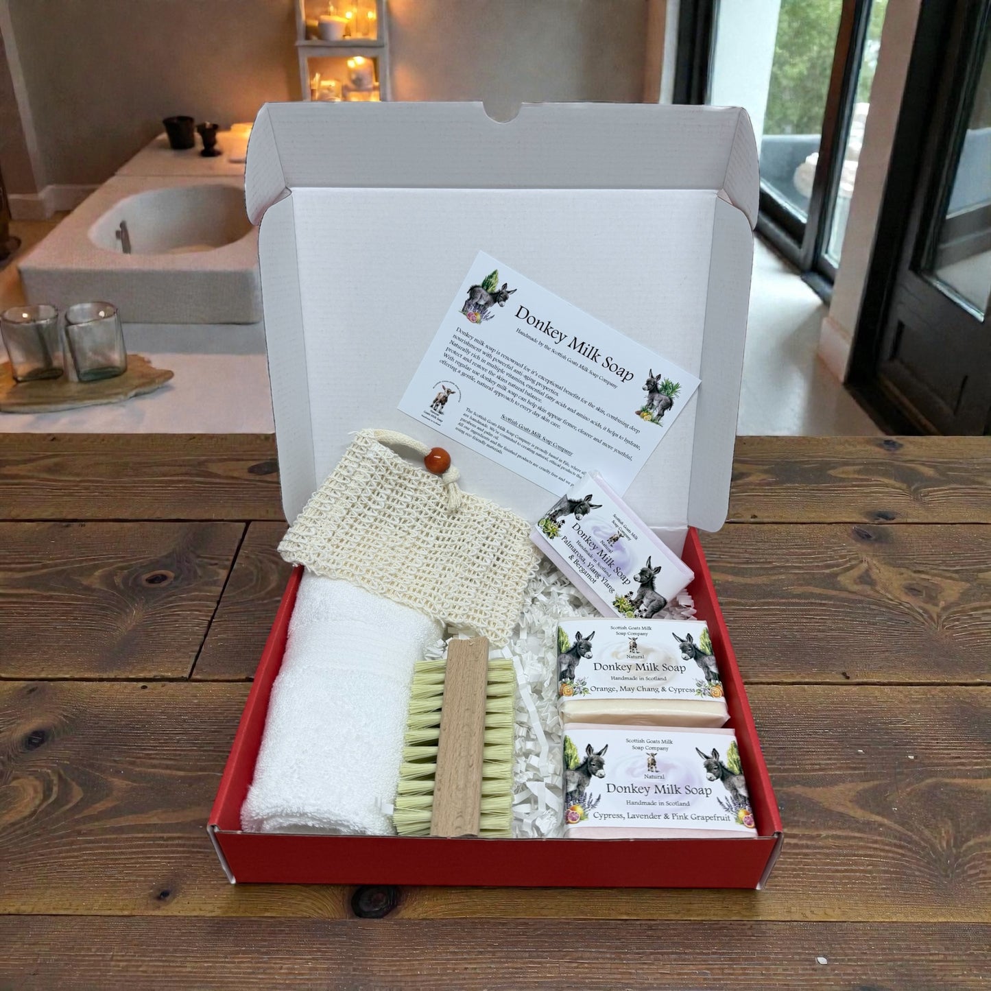 Goats Milk & Donkey Milk Soap and Self Care Gift Box | 3 Boxes to Choose From | Gift Boxed