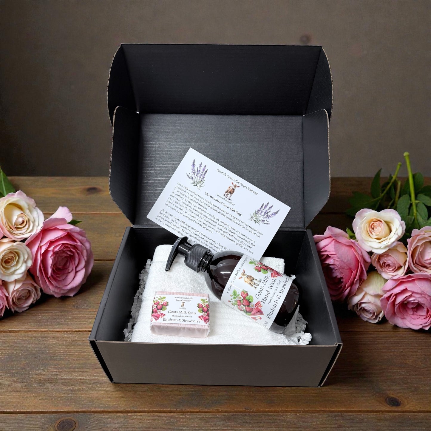 Mother's Day Luxury Goats Milk Hand Wash (250ml) and Soap Bar Gift Set | 5 Scent Boxes to Choose From | Gift Boxed
