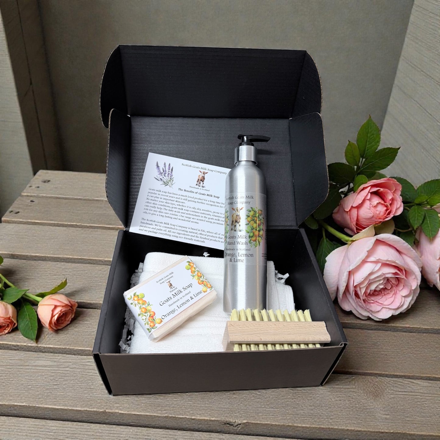 Mother's Day Luxury Goats Milk Hand Wash (300ml Aluminium Bottle) and Soap Bar Gift Set |4 Scent Boxes to Choose From | Gift Boxed