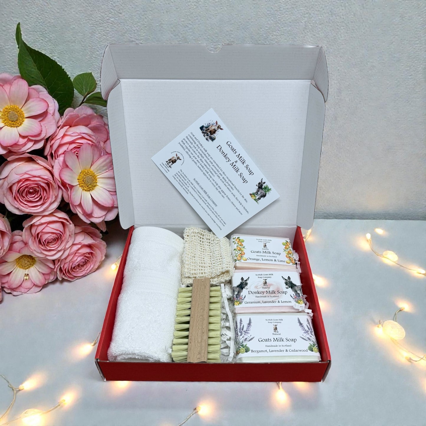 Mother's Day Goats Milk & Donkey Milk Soap and Self Care Gift Box | 3 Boxes to Choose From | Gift Boxed