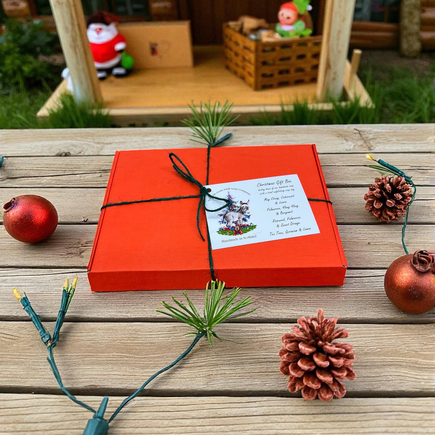 Christmas Donkey Milk Soap Bar Gift Set | 2 Boxes to Choose From | Gift Boxed
