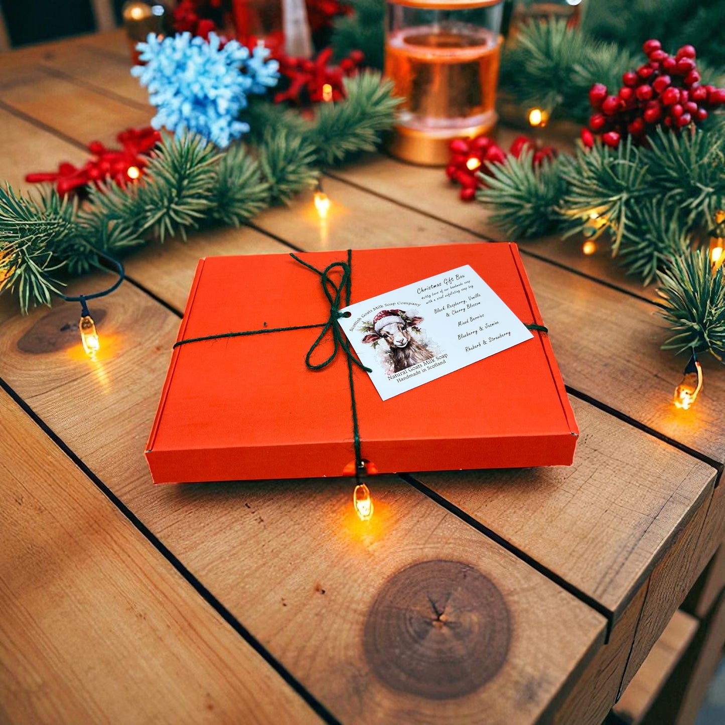 Christmas Goats Milk Soap Bar Gift Set | 2 Boxes to Choose From | Gift Boxed