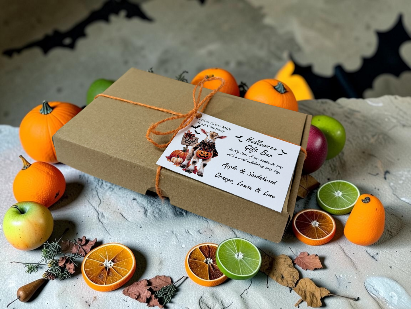 Halloween Goats Milk Soap Bar & Soap Bag Gift Set | Perfect for Spooky Season!