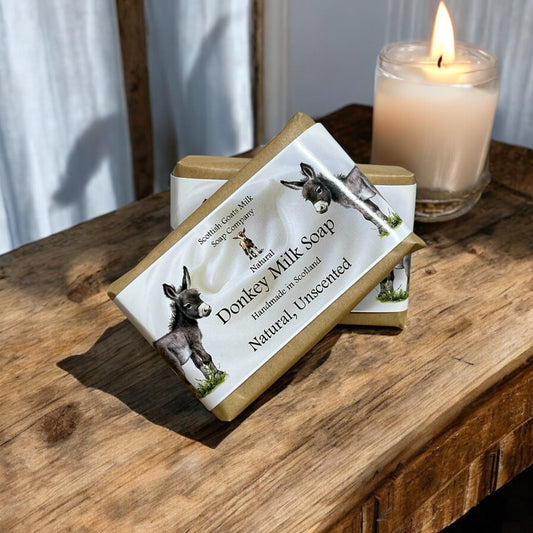 Natural, Unscented Soap Bar | Handmade Donkey Milk Soap