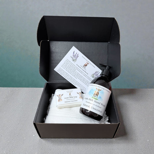 Luxury Goats Milk Hand Wash (500ml) and Soap Bar Gift Set |6 Scent Boxes to Choose From | Gift Boxed
