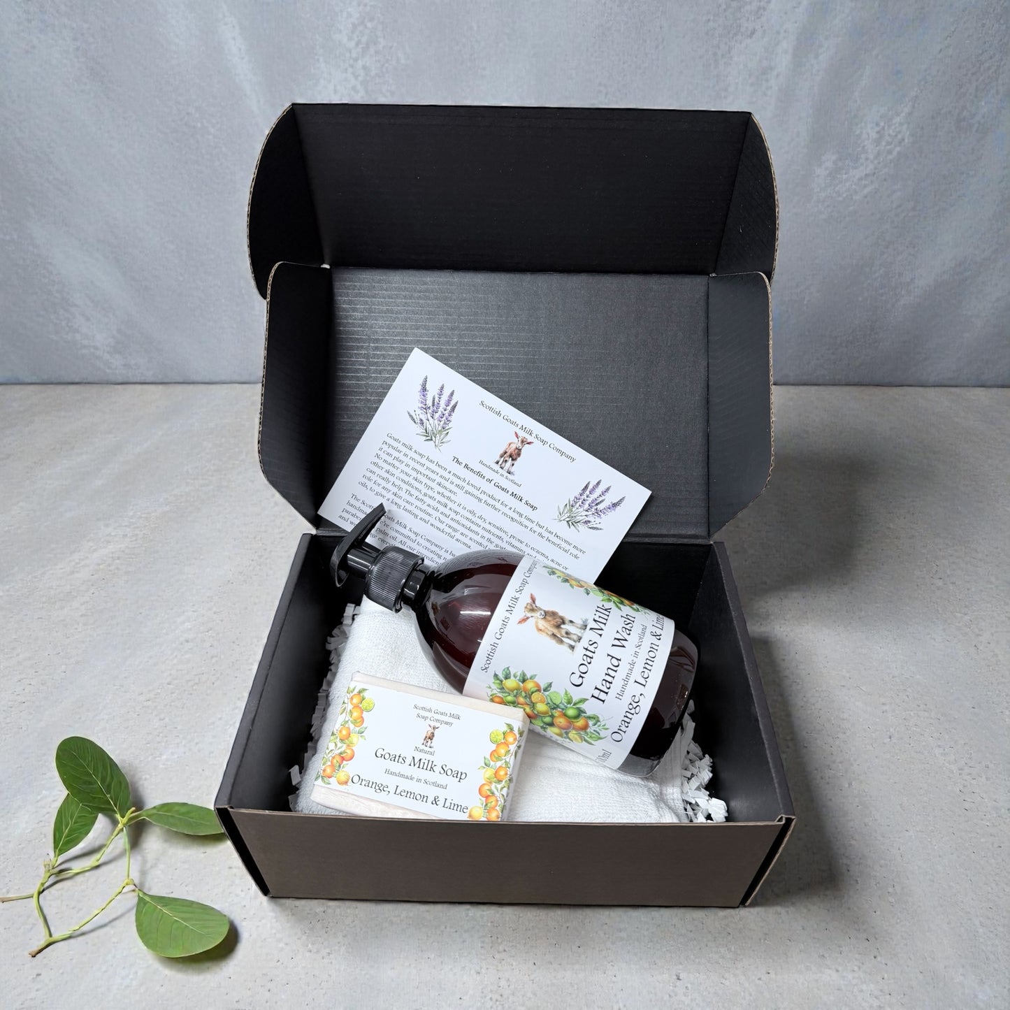 Luxury Goats Milk Hand Wash (500ml) and Soap Bar Gift Set |6 Scent Boxes to Choose From | Gift Boxed