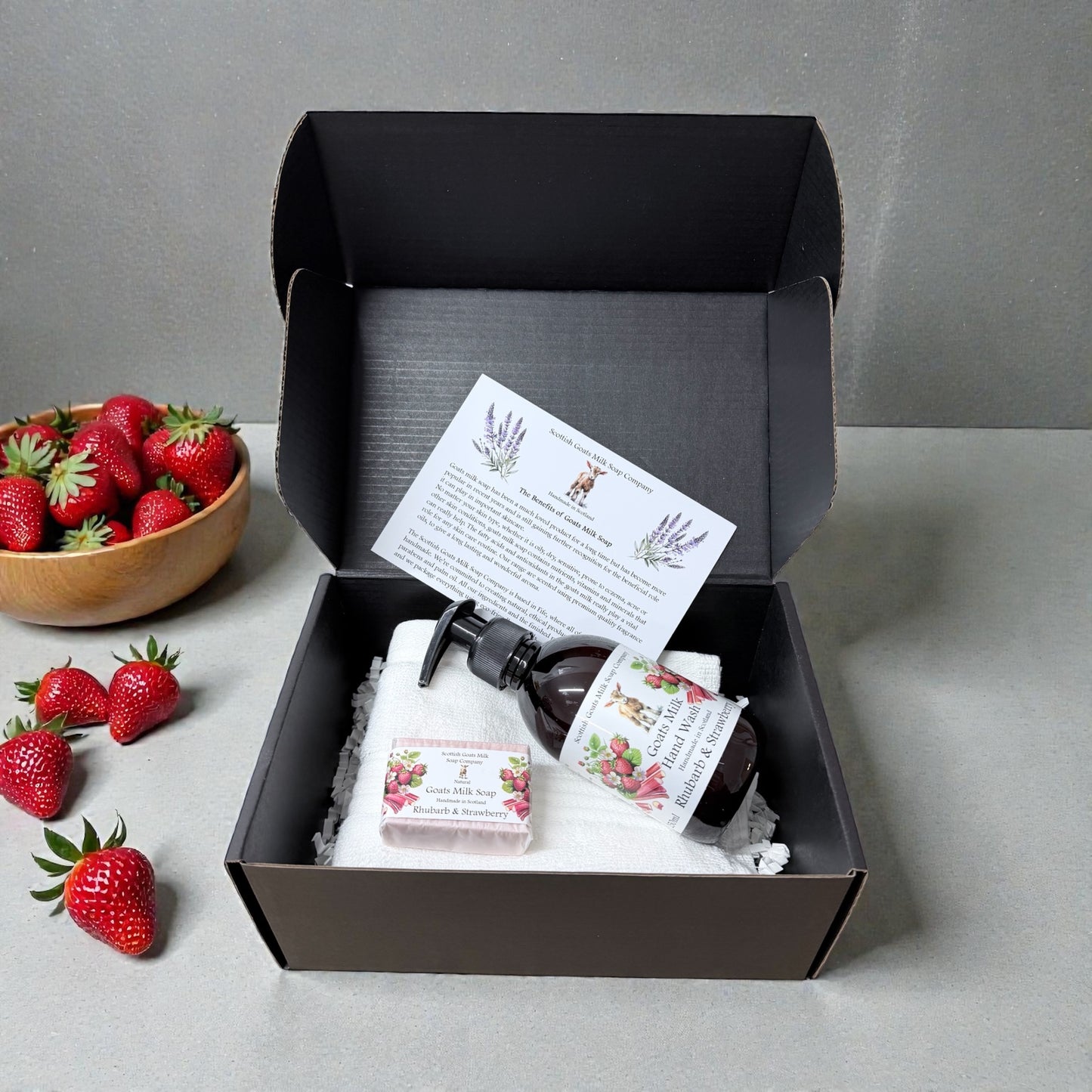 Luxury Goats Milk Hand Wash (250ml) and Soap Bar Gift Set | 5 Scent Boxes to Choose From | Gift Boxed